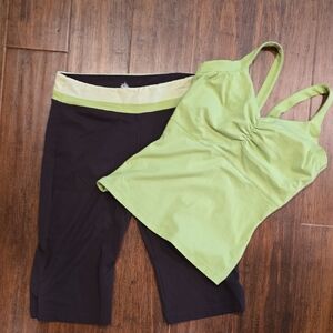Vintage Prana Brown and Green Workoutset